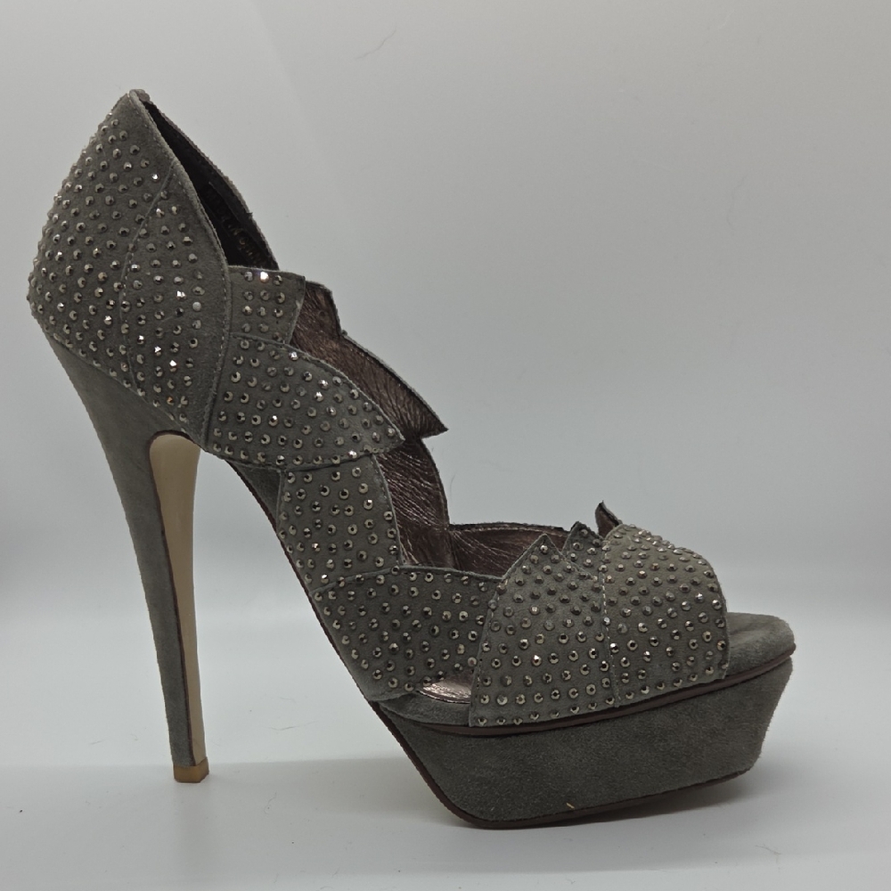 Jeffrey Campbell Studded Gray Heels